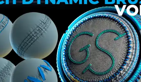 Dynamic Brush - Stitches and Seam VOL 2 (Artstation) Free Download