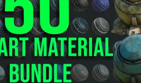 Artstation 50 High Quality Metal Smart Material Bundle Free Download
