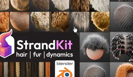 Blender StrandKit v1.5.1 Complete Hair System Crack Download