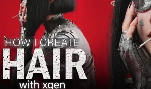 Flippednormals HOW I CREATE Hair with Xgen - Maya Full Course Download