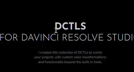 Mononodes DCTLS FOR DAVINCI RESOLVE Crack Download