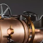 Driveable SteamPunk Car Rigged Customizable Low-poly 3D model