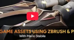 FlippedNromals stylized prop using Zbrush & Painter Full Download