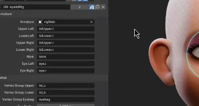 Geonodes Eye Rig For Blender 5.1 (procedural) Free Download