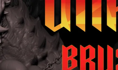 Gumroad Zbrush + Blender 45 Unholy Brushes Full Free Download