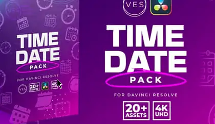 video editor studio Davinci Time & Date Pack Free Download