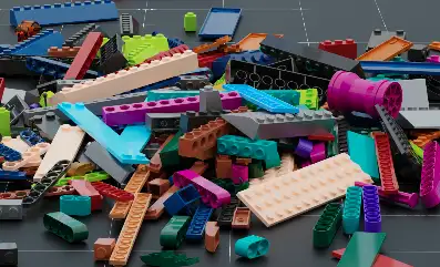 Blender Simple Brick Kitbash 190+ Models Free 2026 Download