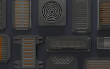 Industrial Kitbash-6 - 35 pieces